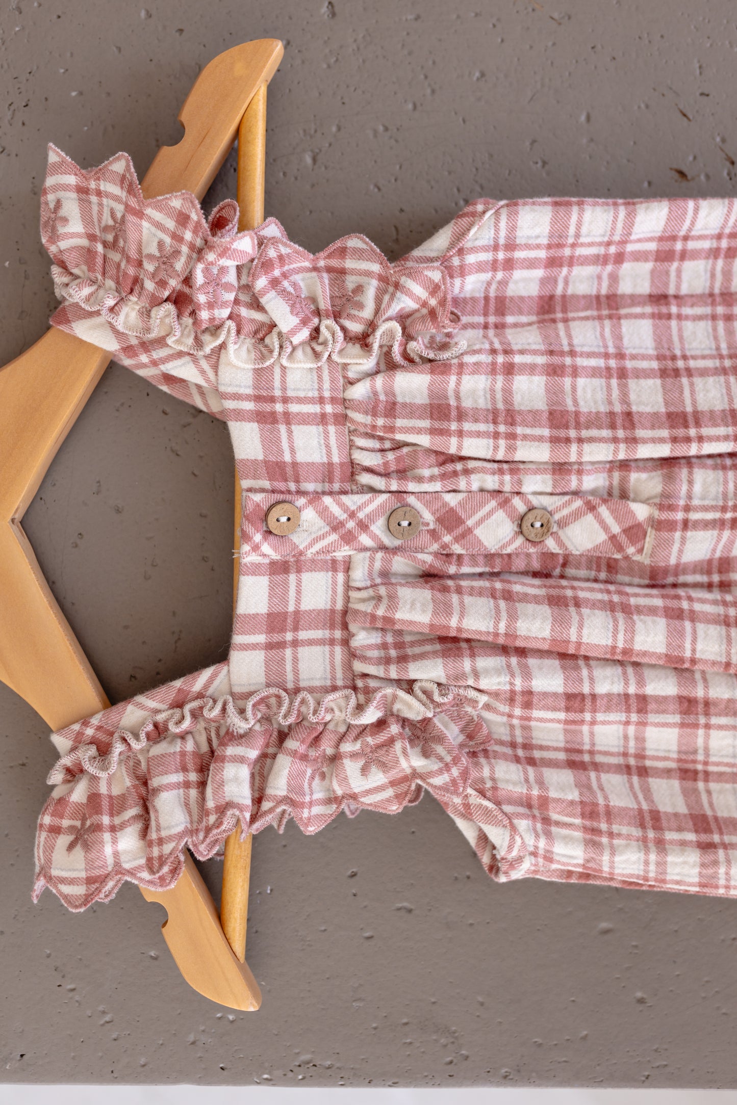 Maya Romper - Pink Plaid