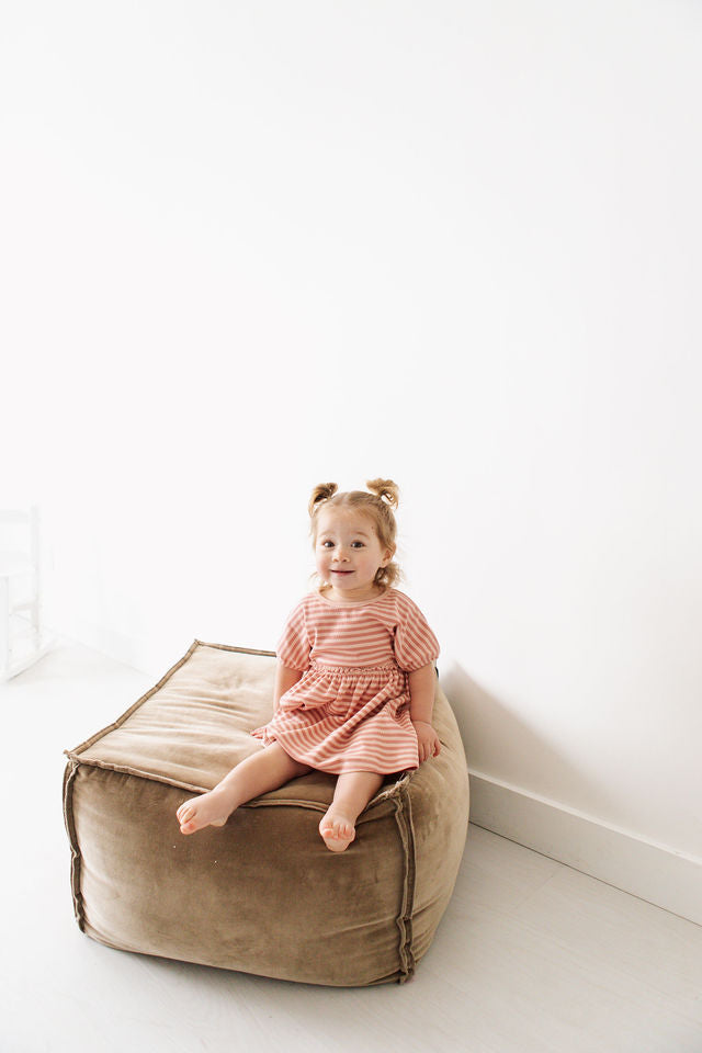 Annie Dress - Pink Stripe