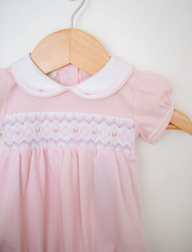 Hazel & Hudson - Smocked Bubble (Pink)