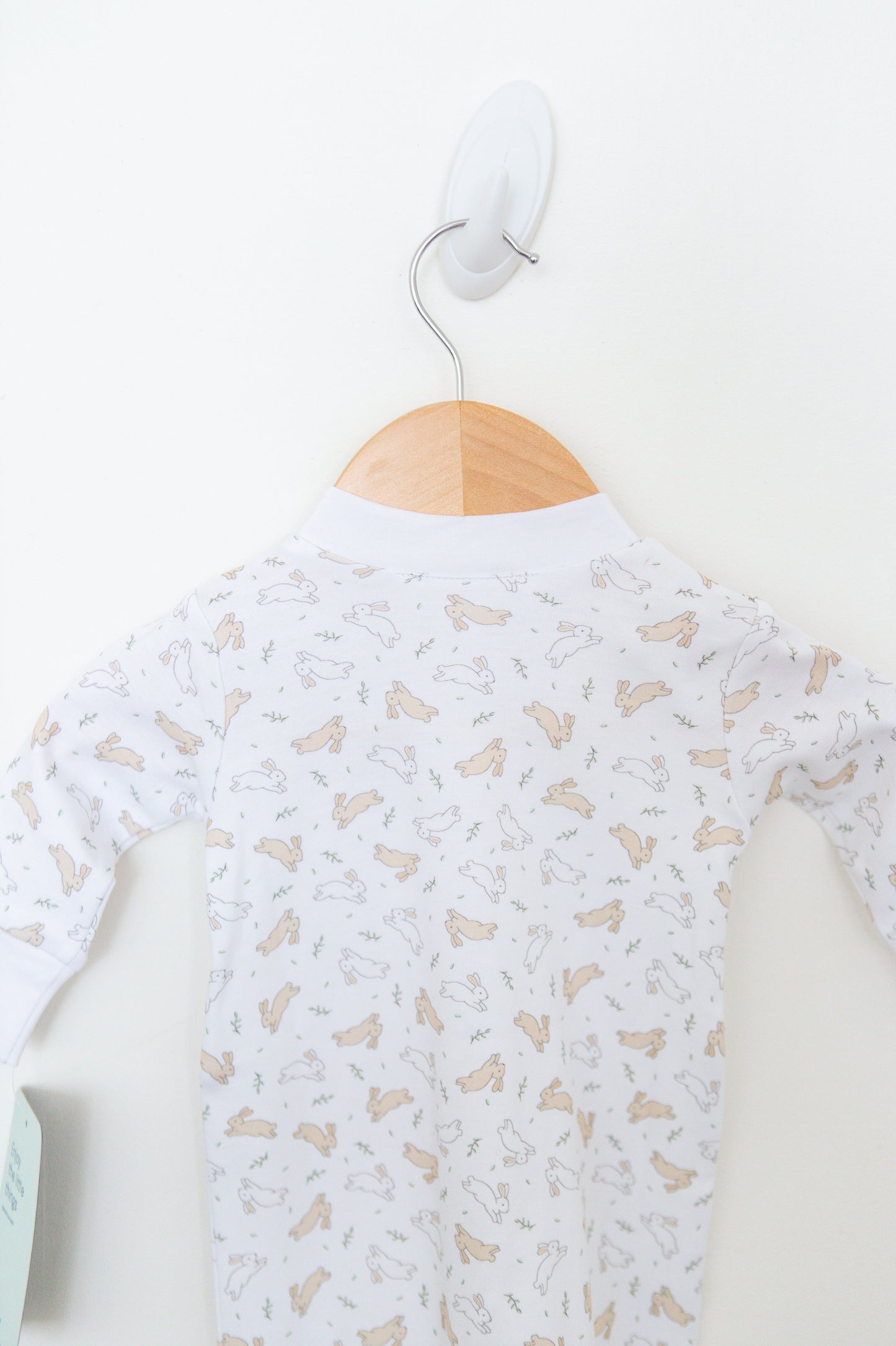 Bunny Hop - Zippered Footie