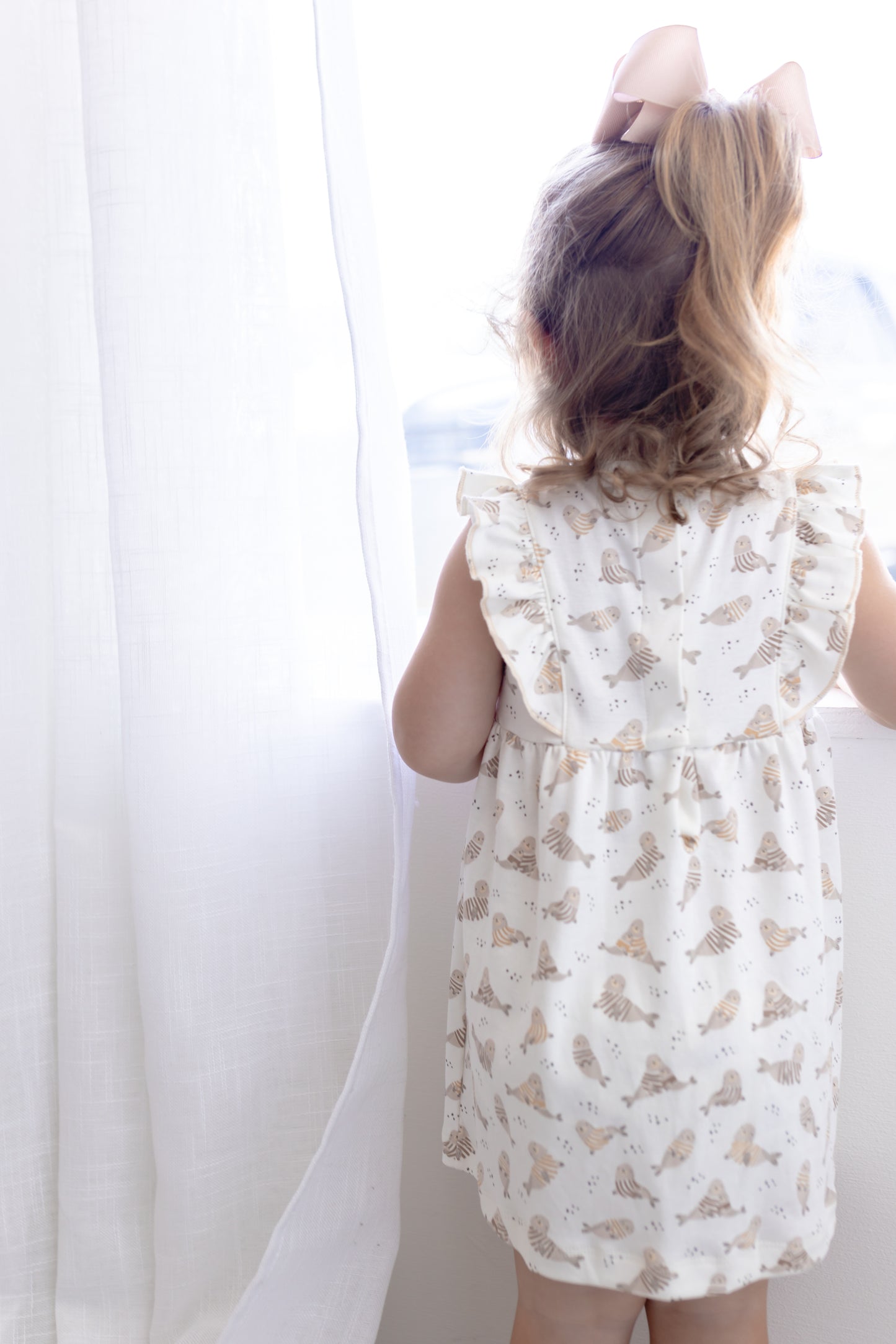 Walrus Cuddles - Flutter Dress Set