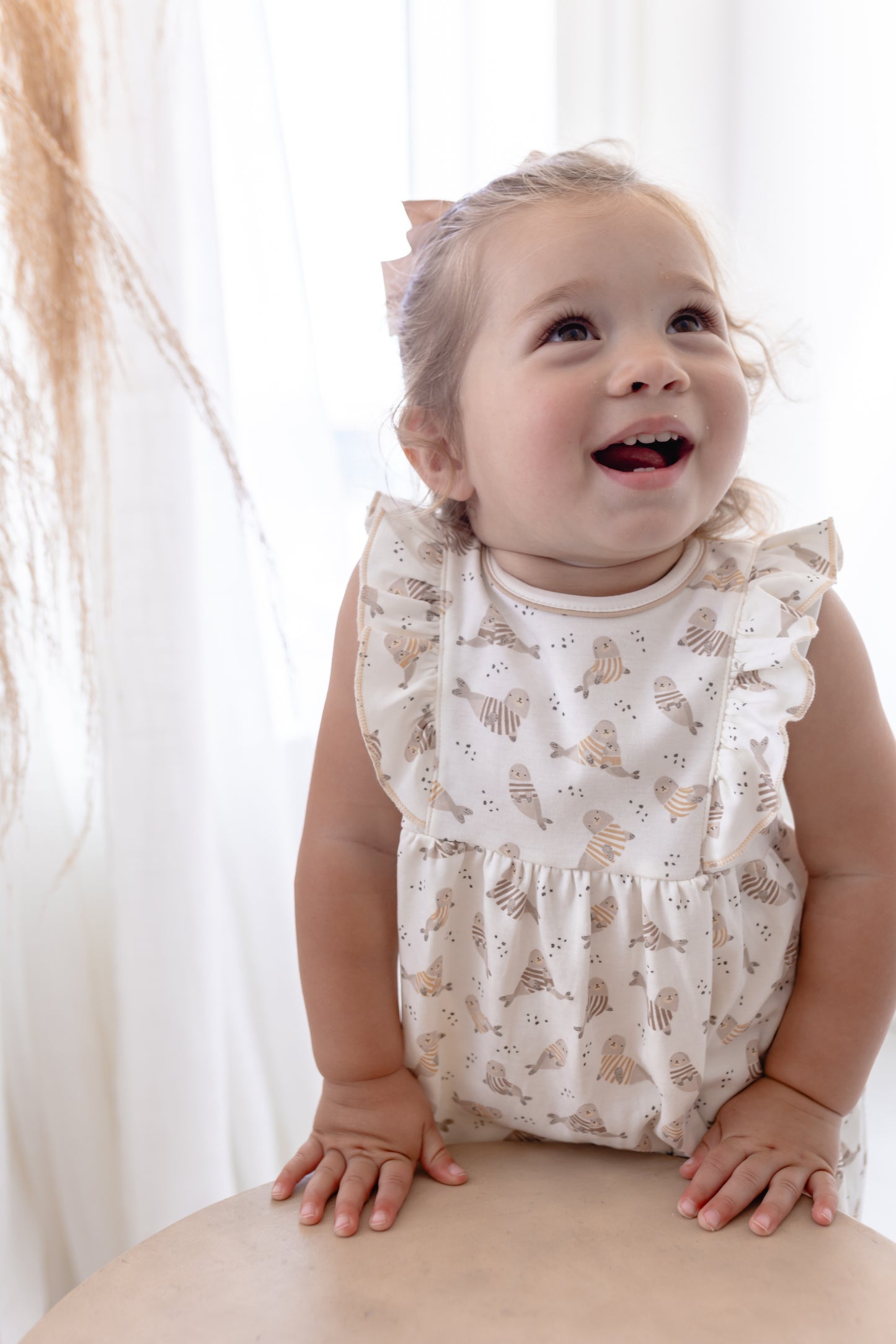 Walrus Cuddles - Flutter Dress Set