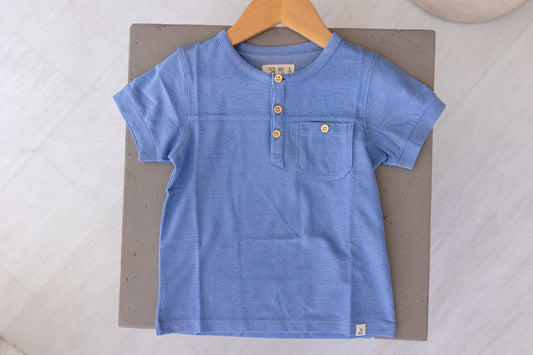 Boardwalk Henley Tee - Royal Pique